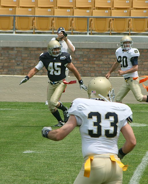 Matthew Cummings' album, Notre Dame Football Camp
