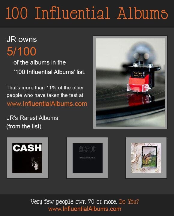 Jeff Simons' album, Influential Albums Photos