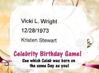 Vicki Wright's album, birth