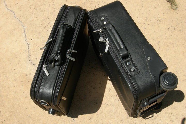 Robert de Almeida's album, ULTIMATE STATUS SYMBOL - BLACK LEATHER LUGGAGE CASE AND ATTACHE