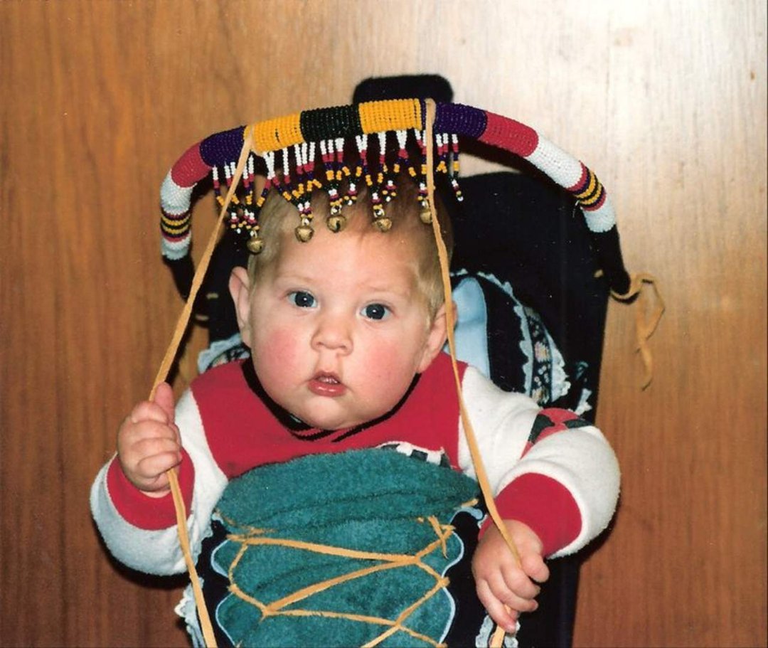 Jan Shadburne's album, Brooke in cradleboard