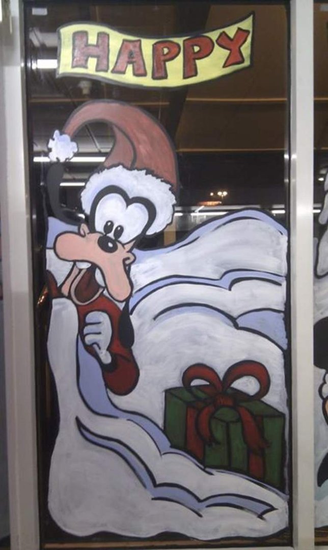 Wade McLennan's album, Tesco window paintings