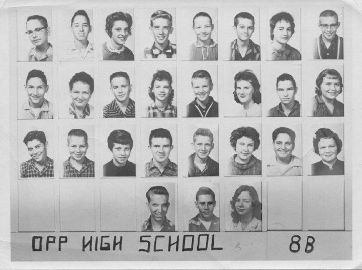 Autry Morris' album, Opp elementary school pictures