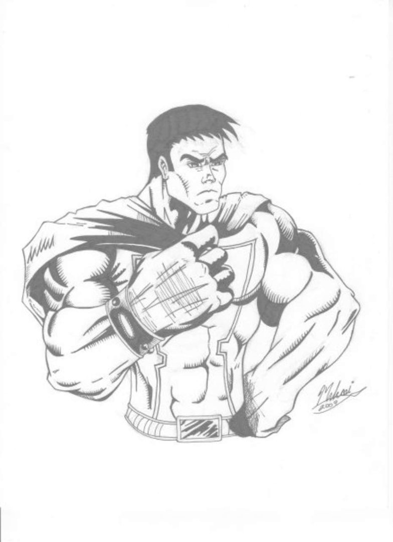Adrian Sandin's album, comic inks by Adrian "Big A" Sandin