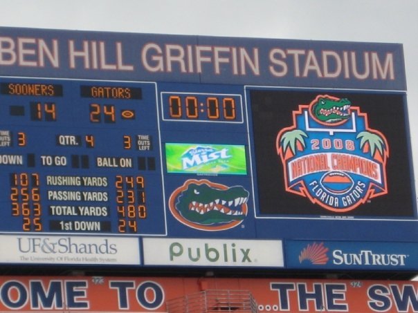 Billy Devore's album, 2008 BCS Gator Celebration
