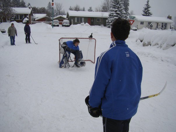 John Mill's album, New Years Day Road Hockey