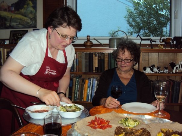 Nancy Hedberg's album, Ethiopian dinner