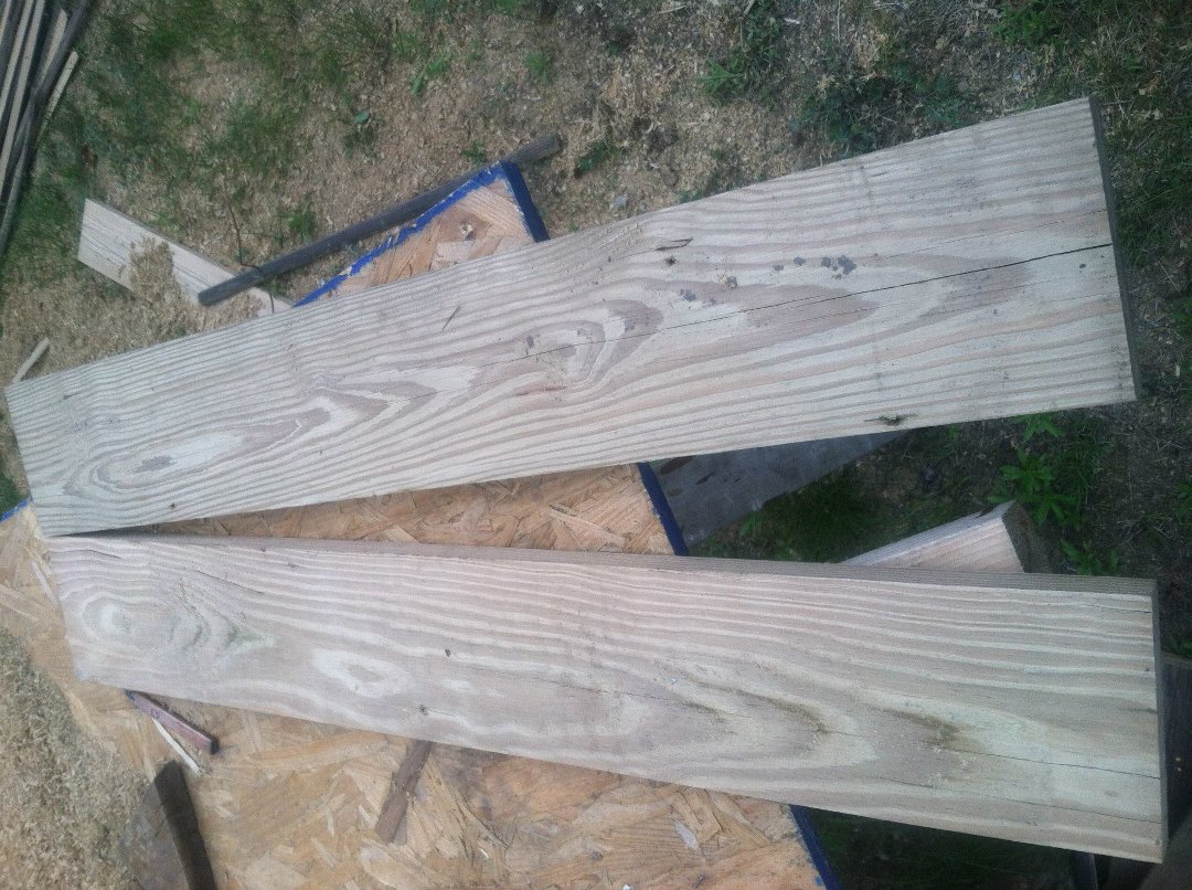 Roland Smith's album, Old decking make new doors!!