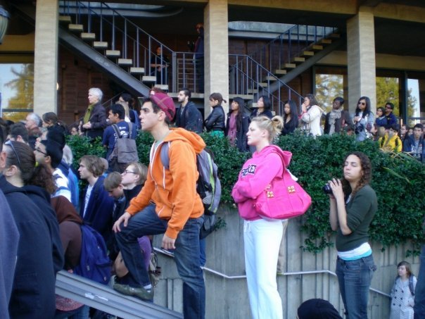 Mark Sandberg's album, Inauguration at Berkeley's Sproul Plaza
