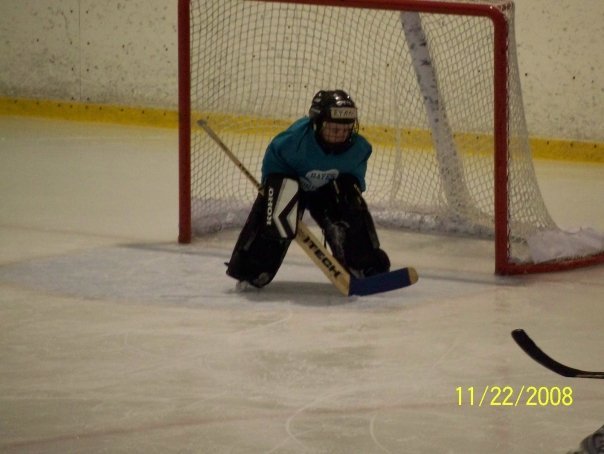 Kathleen Quirk's album, Ryan's first attempt as goalie