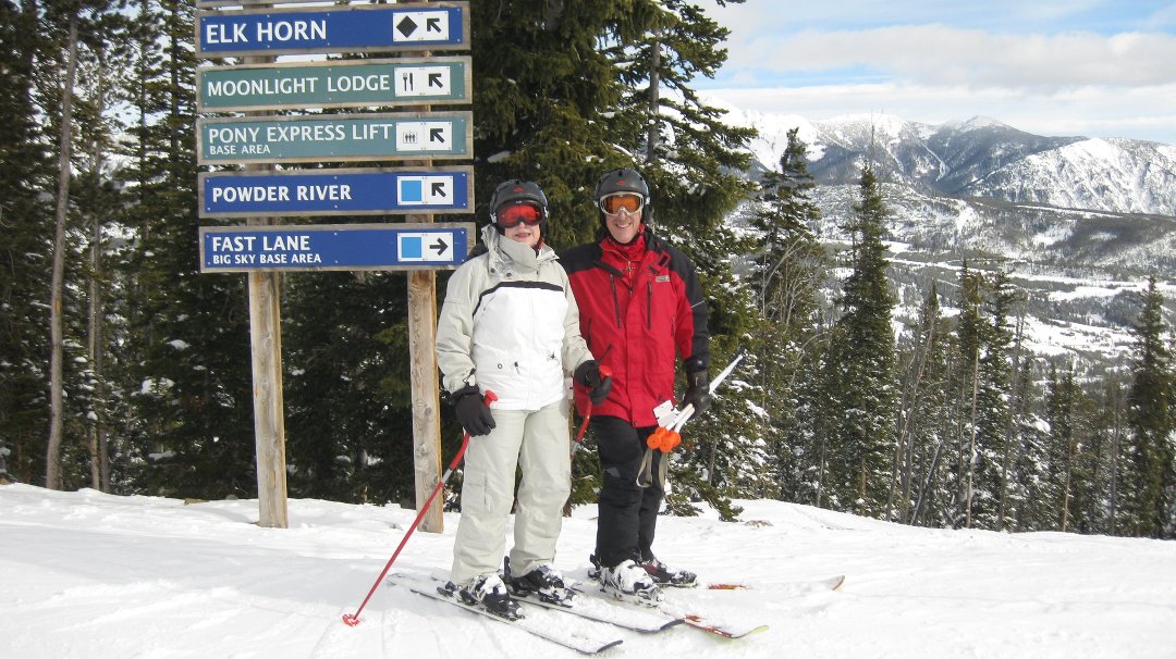 Esther Zaretsky's album, skiing in Montana