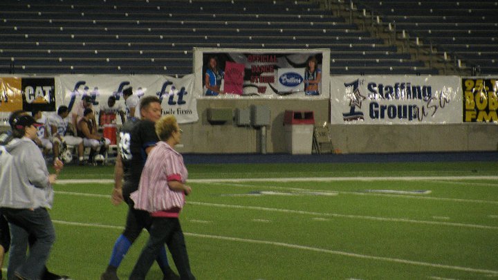 Kari Baxter's album, West TX Drillers Football Honoring Breast Cancer Survivors