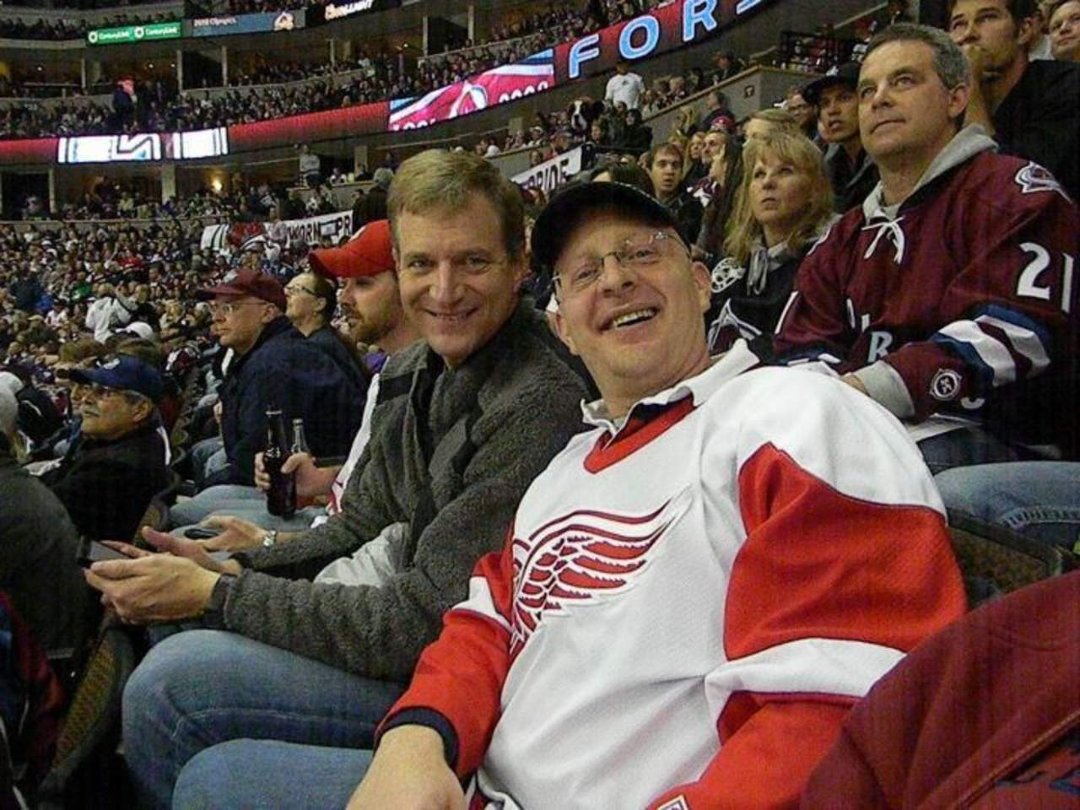 Mark Bloem's album, October 10, 2011 Birthday pic at RED WINGS game