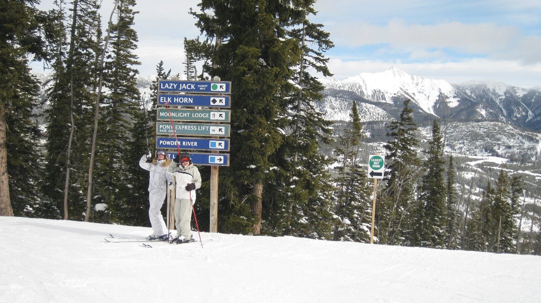 Esther Zaretsky's album, skiing in Montana