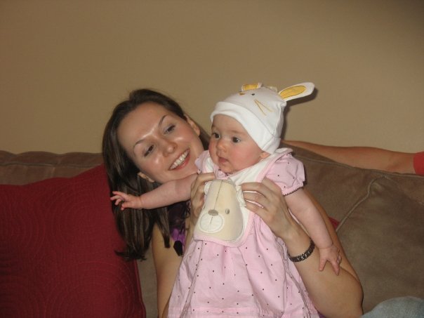 Carol Lowing's album, early Easter with Mia