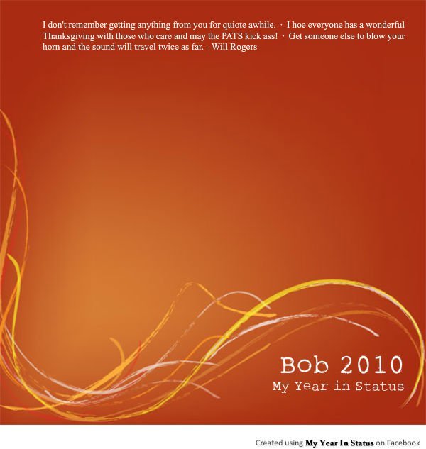 Robert Cavanaugh's album, My Year - 2010