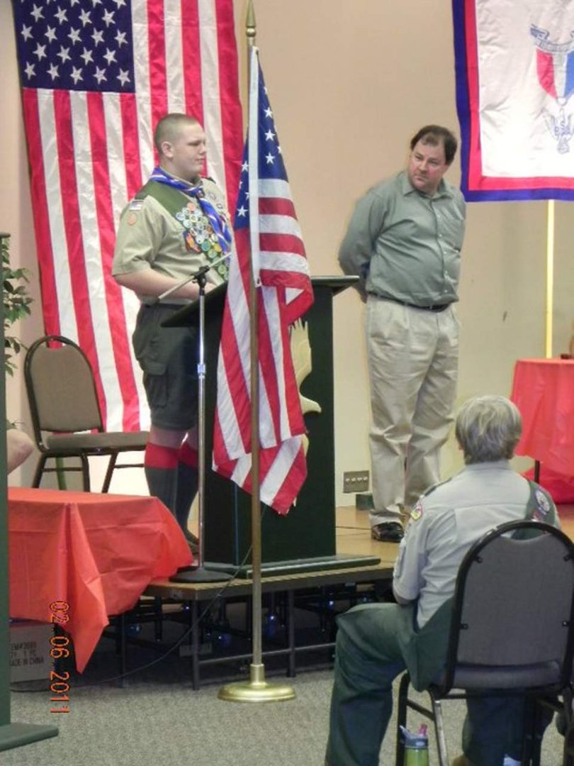 Sandra Lankford's album, Presentation of Eagle Scouts - George Harris & Ricky Rojas (Ge