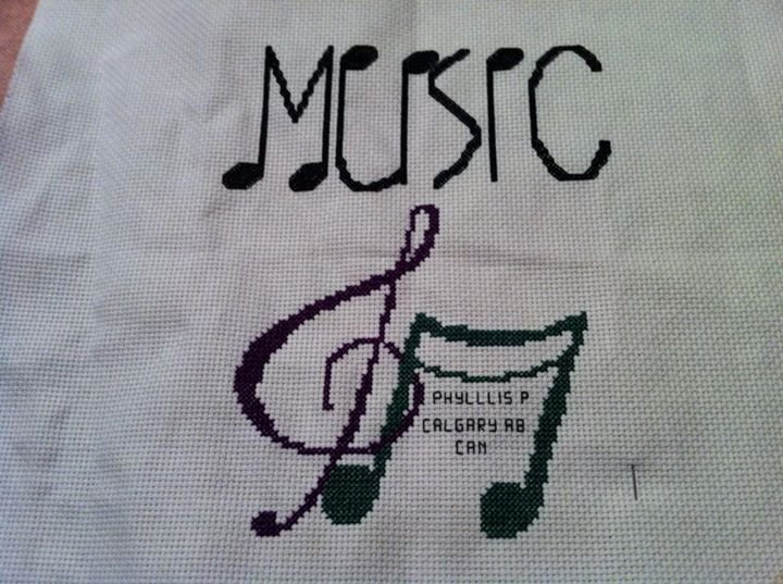 Phyllis Parker's album, Stitching