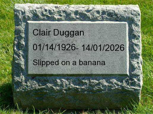 Clair Duggan's album, How Your Death Will Happen?