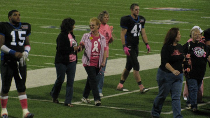 Kari Baxter's album, West TX Drillers Football Honoring Breast Cancer Survivors