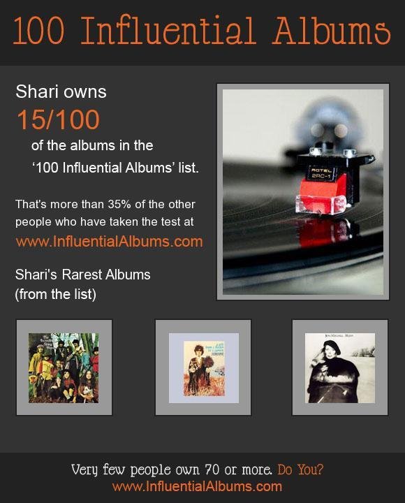 Shari Sweeney's album, Influential Albums Photos