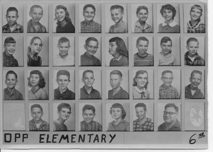 Autry Morris' album, Opp elementary school pictures