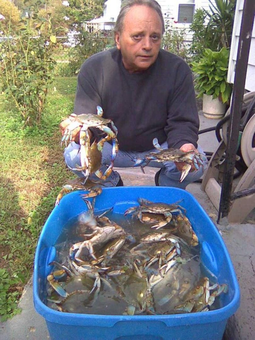 Fred Warder's album, last crabbin trip with my son
