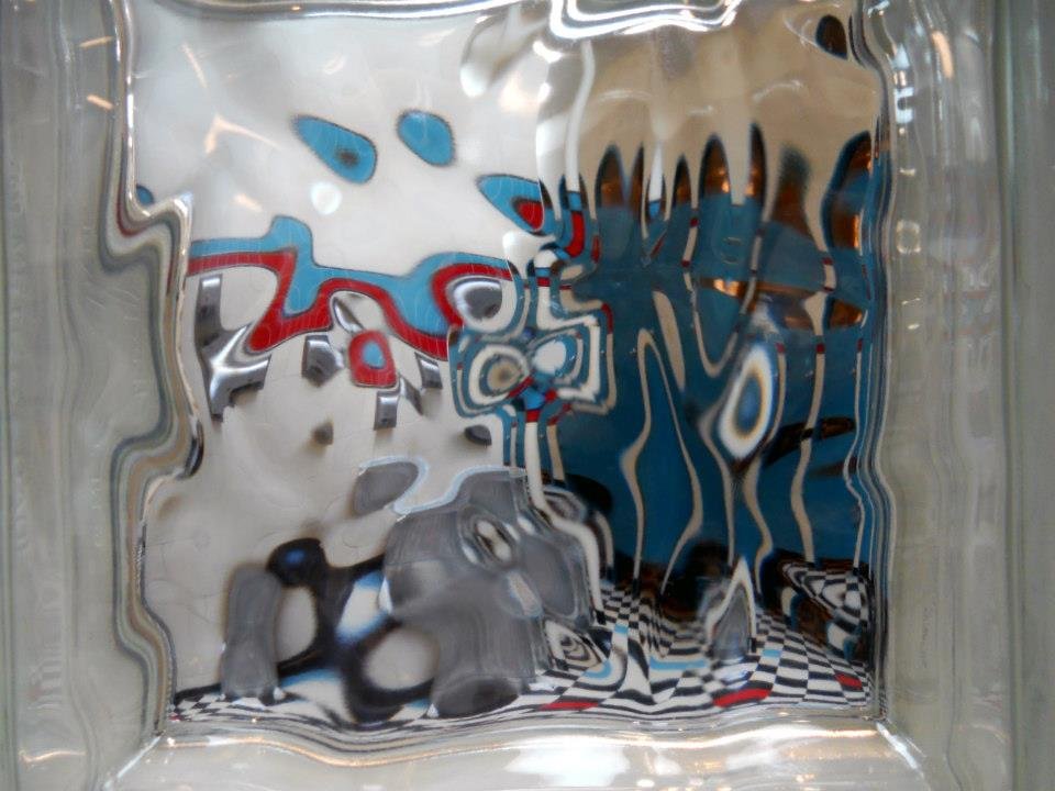 Dennis Weiser's album, glass brick reflections