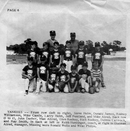 Ralph Nelson's album, History of West Pasco Little League ('71)