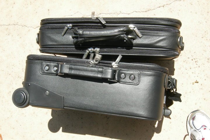 Robert de Almeida's album, ULTIMATE STATUS SYMBOL - BLACK LEATHER LUGGAGE CASE AND ATTACHE