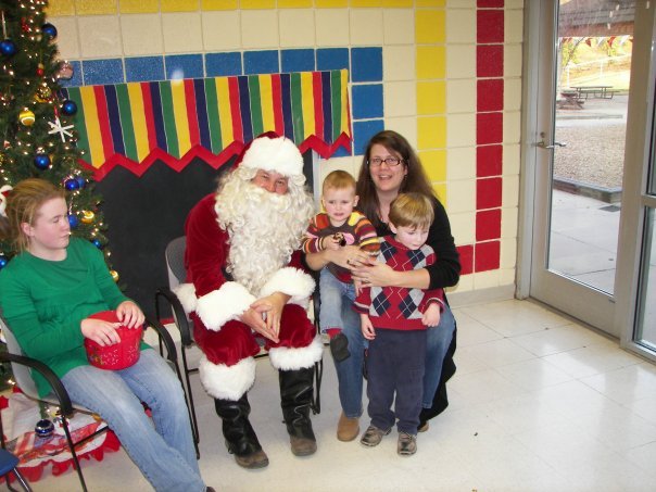 Susan Kaley's album, Grandkids Meet Santa