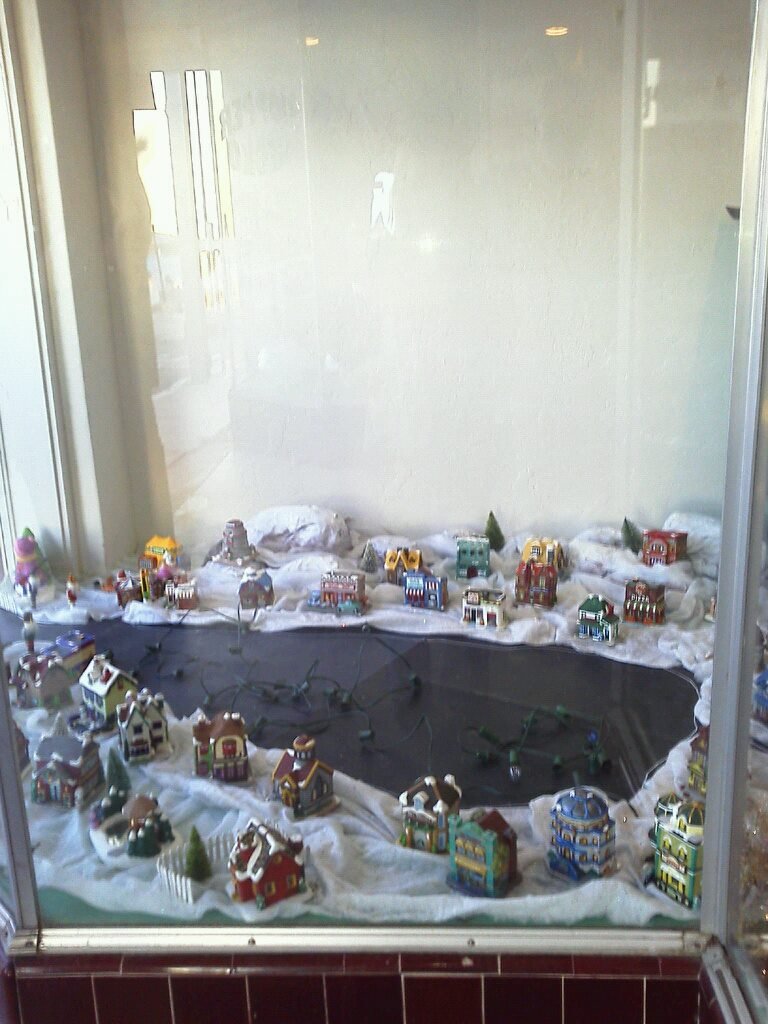 marie aboud's album, Christmas display in superior store window