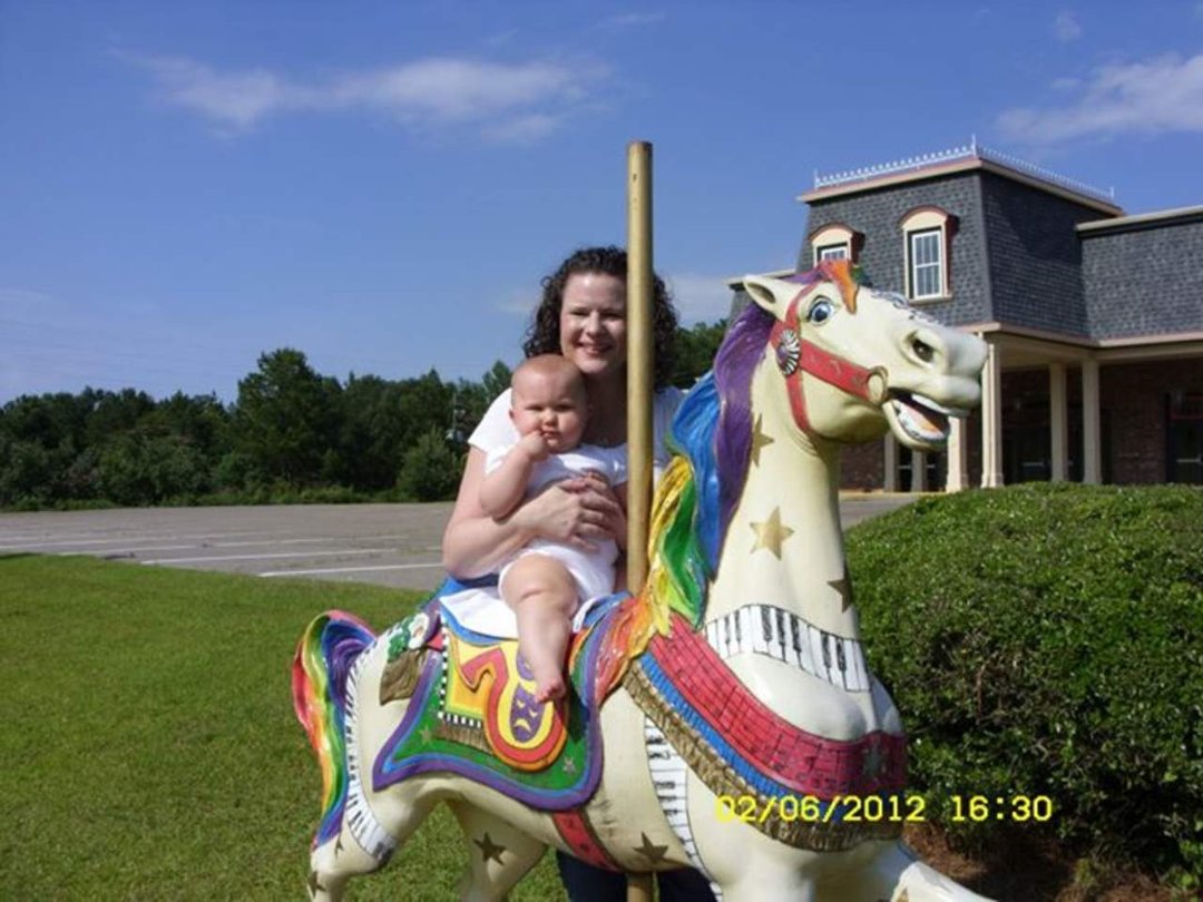 Jean McLain's album, Girls at the MLT Carousel Horse