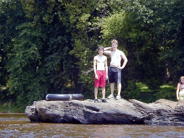 Cam Abernethy's album, Tubing down the James River