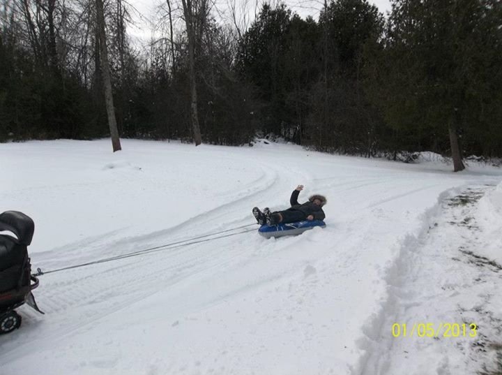 Paul Webb's album, Winter fun at cottage 2013