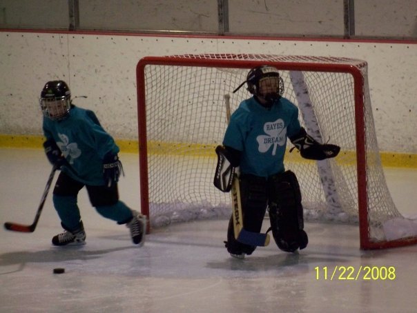 Kathleen Quirk's album, Ryan's first attempt as goalie