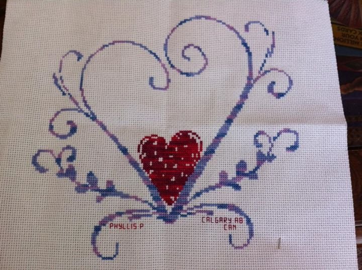 Phyllis Parker's album, Stitching