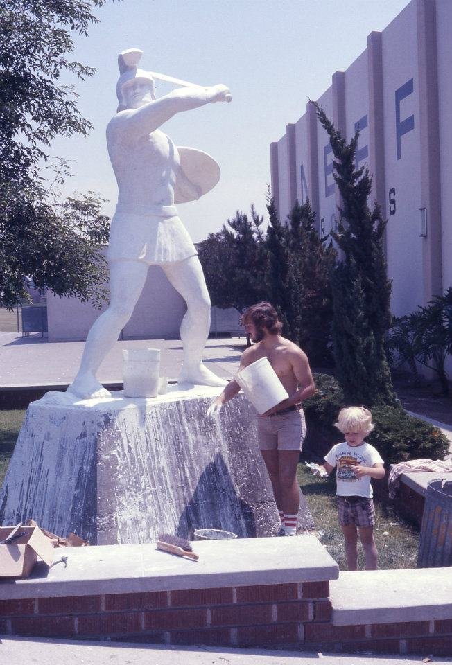 Ken Smith's album, Neff High Trojan Statue1975