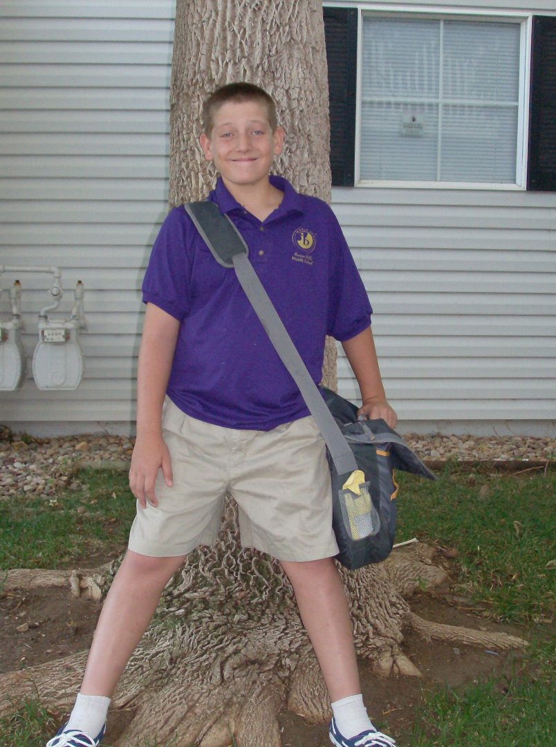 Milli Brooks' album, first day of Middle School