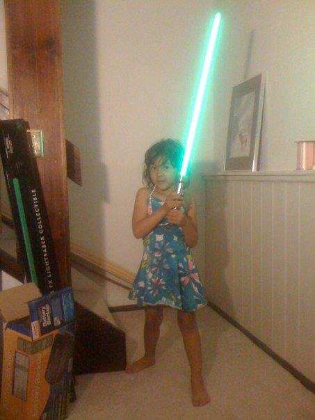 Ken Johnson's album, My Niece Playing With Her Light Saber