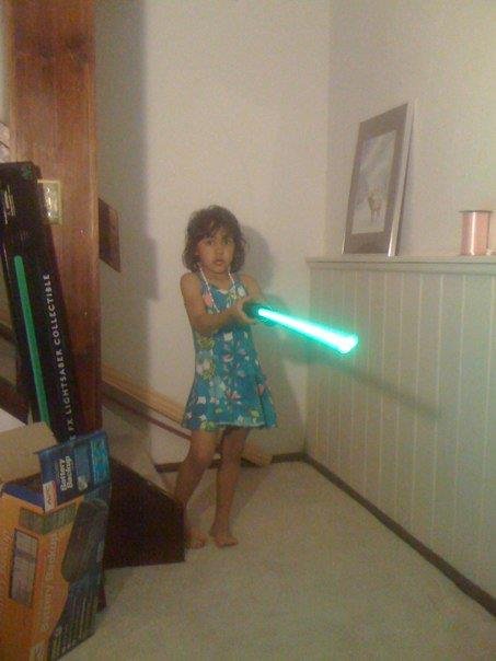 Ken Johnson's album, My Niece Playing With Her Light Saber