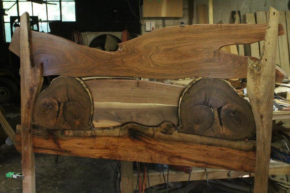 Rod Austin's album, bed headboard