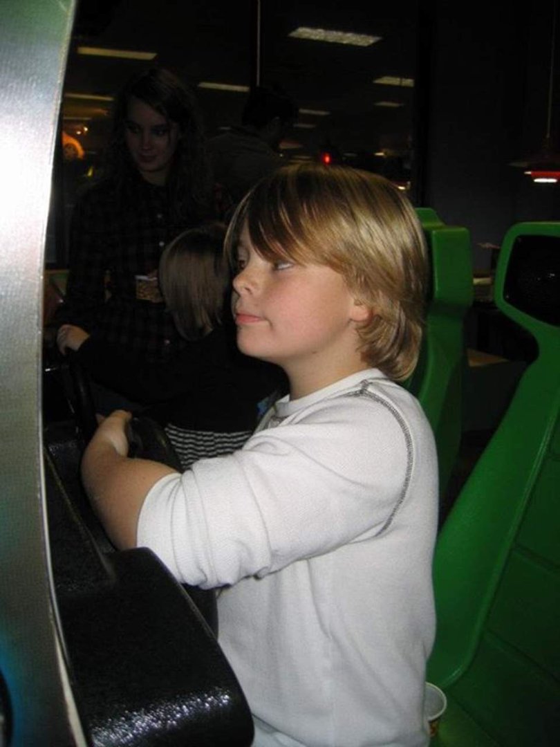 Stephanie Hunt's album, Chuck E Cheese with kids