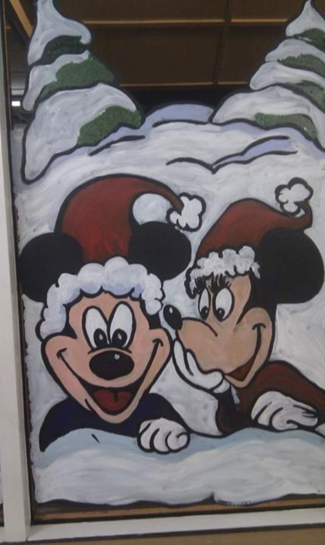 Wade McLennan's album, Tesco window paintings