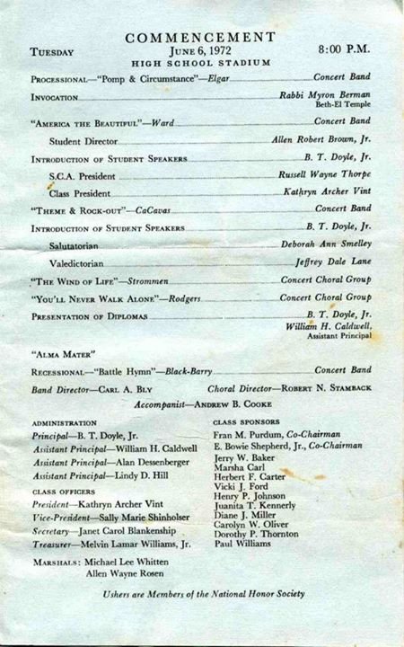 Bob Blanton's album, JR Tucker Graduation 1972
