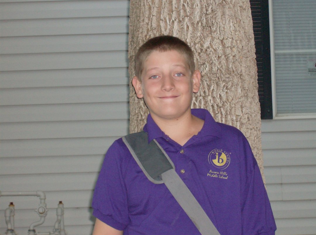 Milli Brooks' album, first day of Middle School