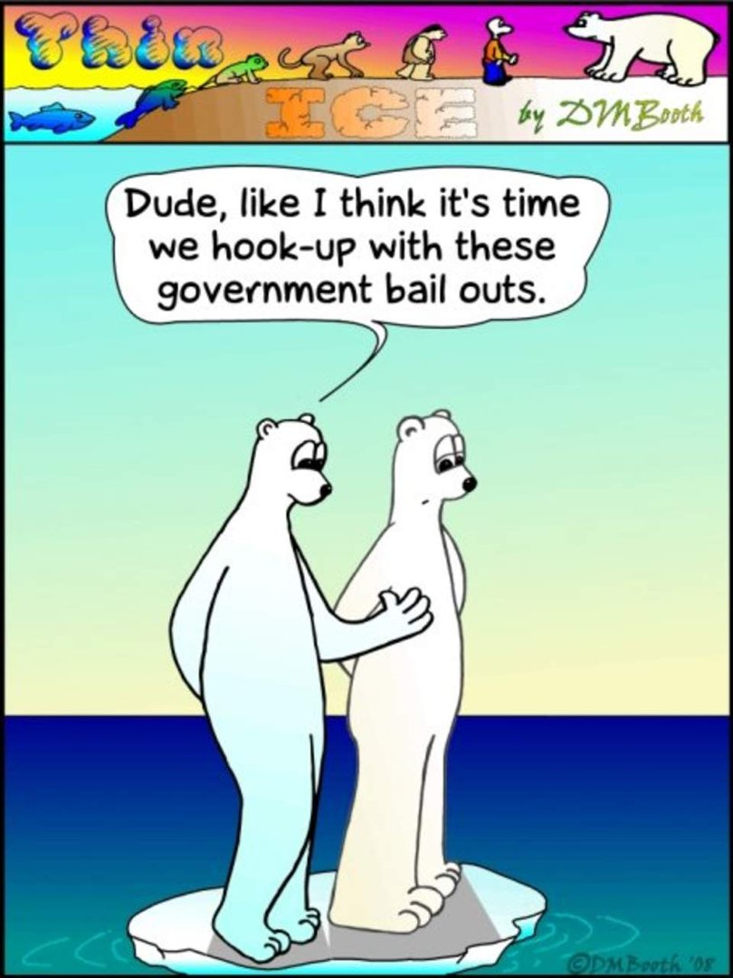 David Booth's album, Thin Ice Cartoons by David M. Booth