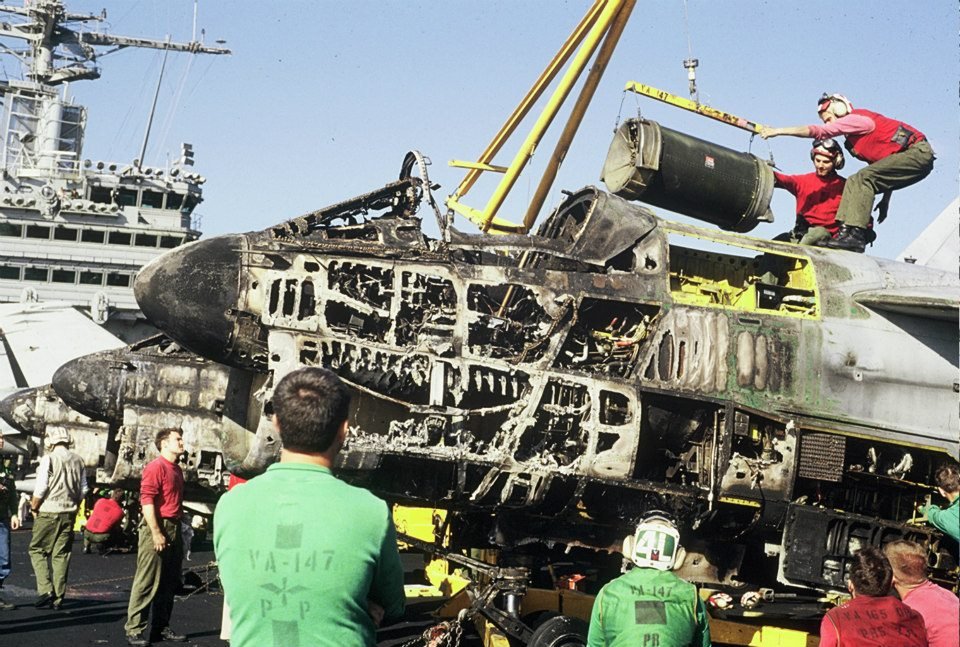 John Sudduth's album, USS NIMITZ Flight Deck Fire