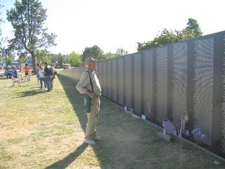 John Rushing's album, the traveling vietnam memorial wall