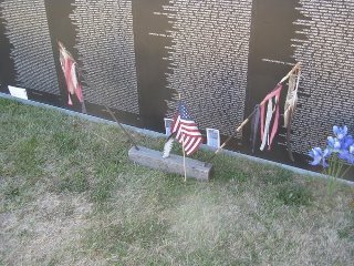 John Rushing's album, the traveling vietnam memorial wall